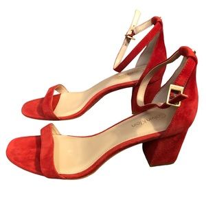 calvin klein red heels
